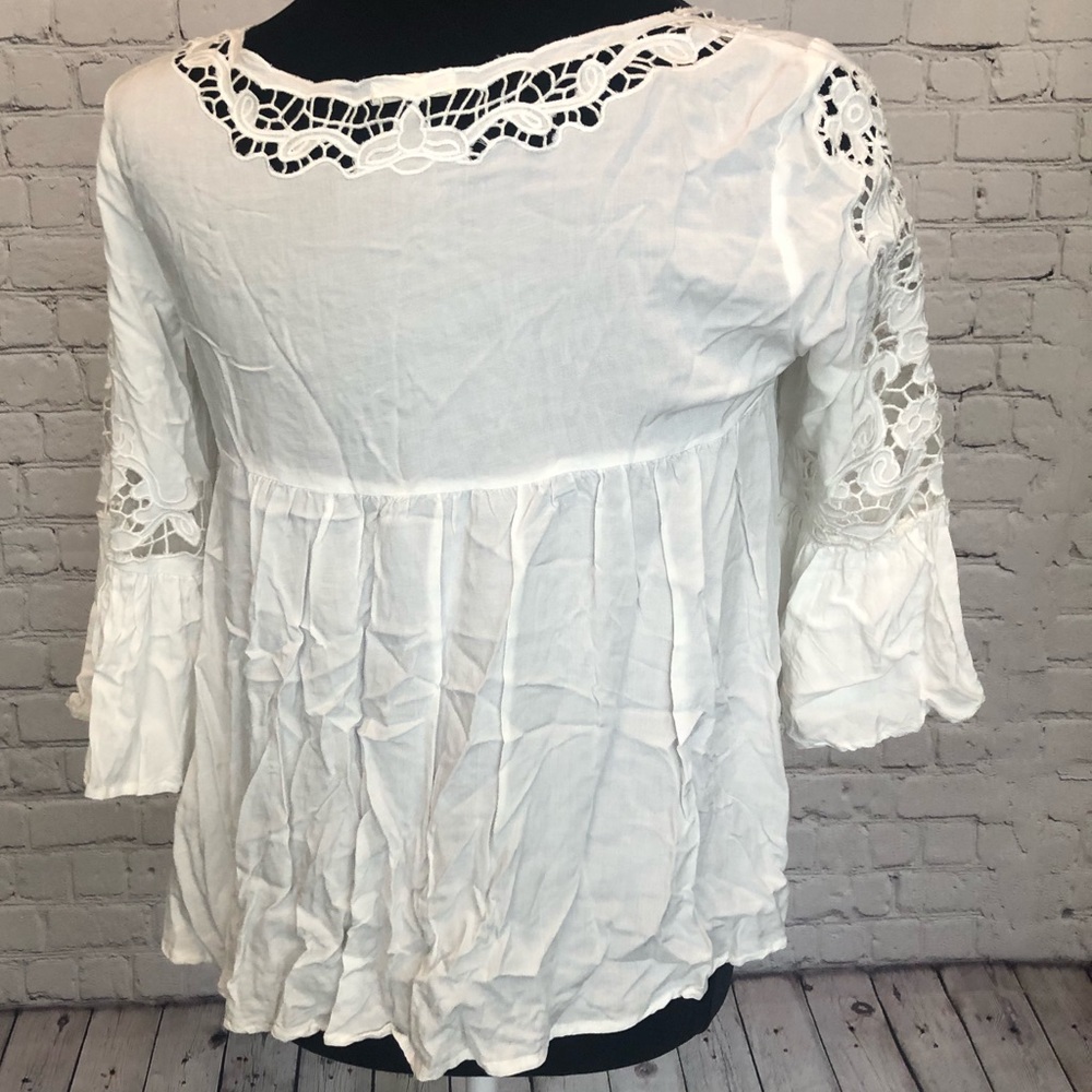 EN CRÈME white boho blouse - Picture 2 of 3